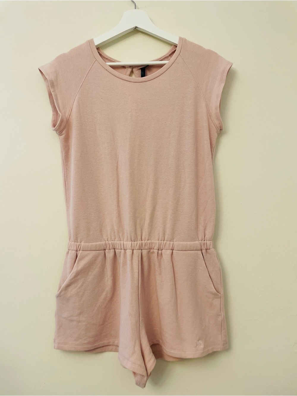 NWOT! Joe’s Jeans Cap Sleeve Cotton Romper w/Pockets Pink Loungewear Medium
